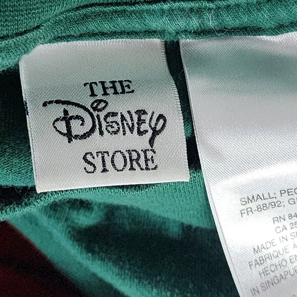 Disney Store Green Vintage Pooh Piglet Embroidered Short Sleeve Cotton Tee Sz S - Picture 9 of 16